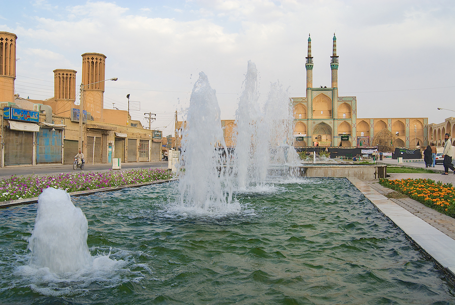 Amir Chakhmaq Fountains in Yazd, Iran